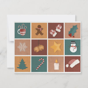 Cartes Pour Fêtes Annuelles Décorations classiques de Noël