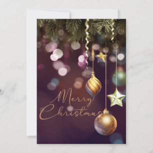 Cartes Pour Fêtes Annuelles Décorations de Noël anciennes Ruby Joyeux