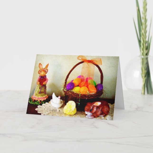 Cartes Pour Fêtes Annuelles Décorations de Pâques (Devant)