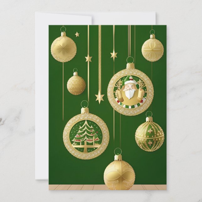 Cartes Pour Fêtes Annuelles Décorations Festives (Devant)