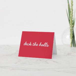 Cartes Pour Fêtes Annuelles Décorer Les Salles Noël Simple Script Rouge