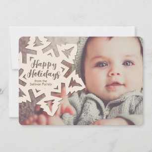 Cartes Pour Fêtes Annuelles Découpe de papier personnalisée pour les fêtes Flo