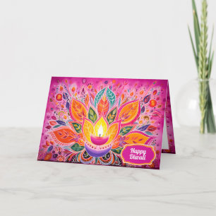 Cartes Pour Fêtes Annuelles Découvrez la joie : une fête de Diwali