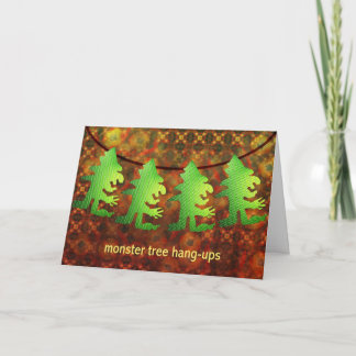 Cartes Pour Fêtes Annuelles Décrochements d'arbre de monstre par Anjo Lafin