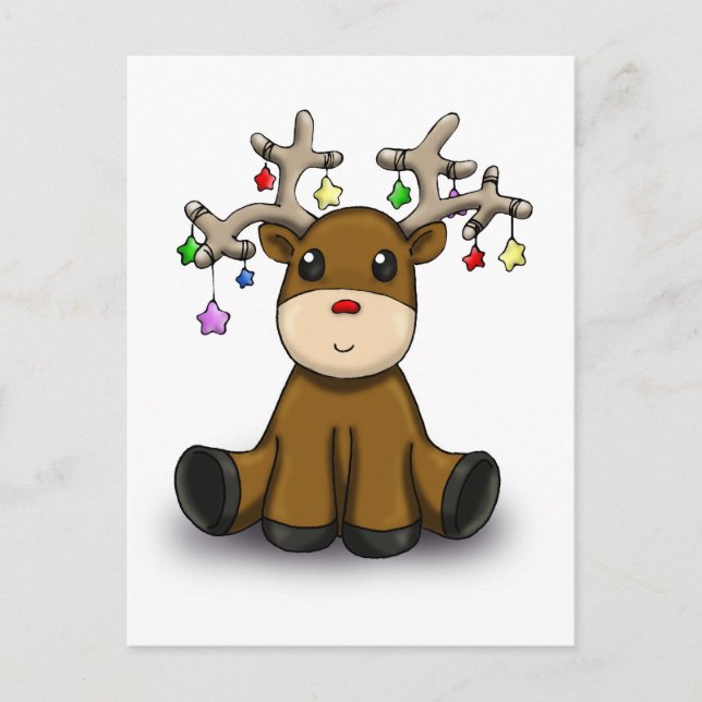 Cartes Pour Fêtes Annuelles Deers (Devant)