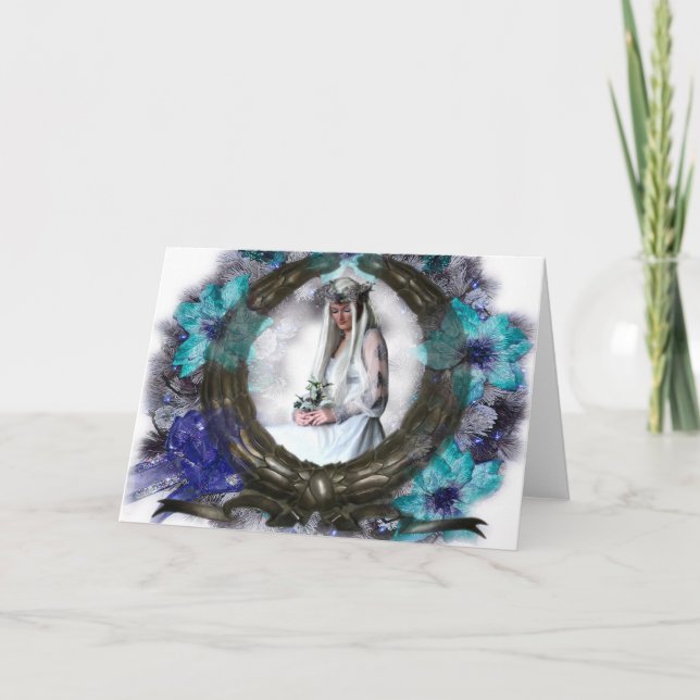Cartes Pour Fêtes Annuelles Déesse d'hiver (carte) (Devant)