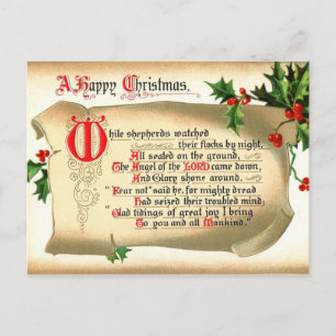 Cartes Pour Fêtes Annuelles Défilement de Noël avec Hymne
