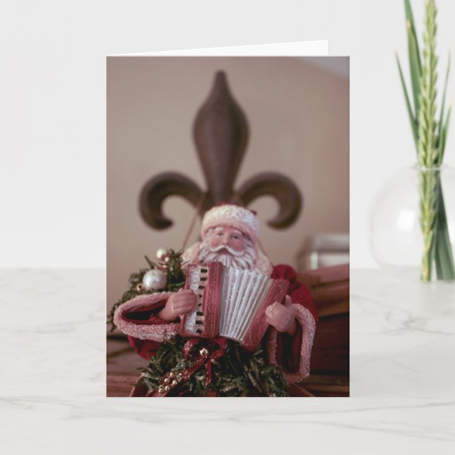 Cartes Pour Fêtes Annuelles Démon de Santa (Devant)