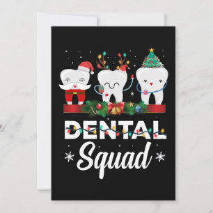 Cartes Pour Fêtes Annuelles Dental Christmas Squad Clothing Funny Xmas Dentist