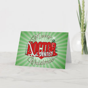 CARTES POUR FÊTES ANNUELLES DENTISTE DE NOËL