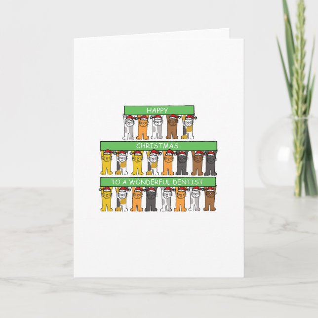 Cartes Pour Fêtes Annuelles Dentiste Joyeux Noël (Devant)