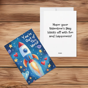 Cartes Pour Fêtes Annuelles Des enfants hors de ce monde pour la Saint-Valenti
