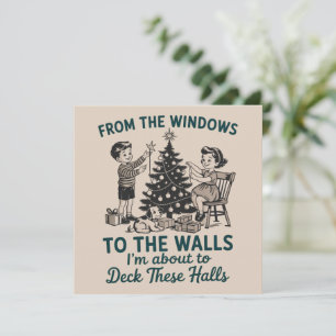 Cartes Pour Fêtes Annuelles Des fenêtres aux murs, je vais Noël