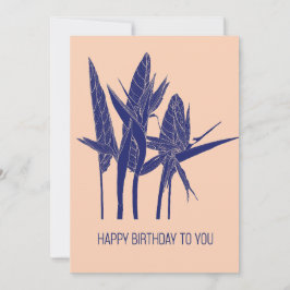 Cartes Pour Fêtes Annuelles Des fleurs de strelitzia tropicales sont des objet