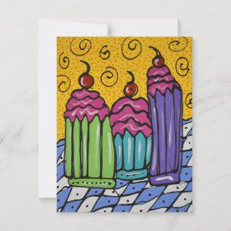 Cartes Pour Fêtes Annuelles Des gâteaux !