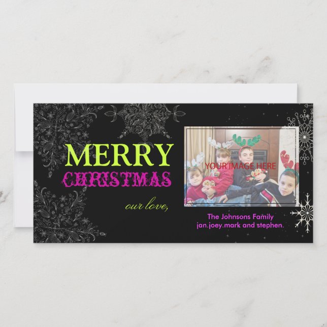 Cartes Pour Fêtes Annuelles Des snowflakes de PixDezines, des Christmas, des c (Devant)