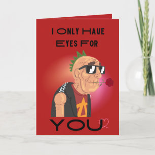 Cartes Pour Fêtes Annuelles Des Yeux Pour Toi Drôle de Vieux Monsieur de la Sa