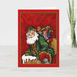 CARTES POUR FÊTES ANNUELLES DESCENDRE LE CHIMNEY