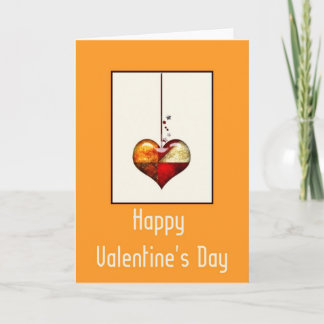 Cartes Pour Fêtes Annuelles Design de coeur moderne 1 Heureuse Sainte-Valentin