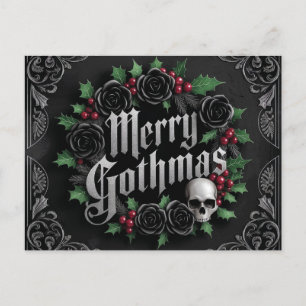 Cartes Pour Fêtes Annuelles Design de Noël gothique victorien - Élégance sombr