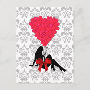 Cartes Pour Fêtes Annuelles Design valentines romantique