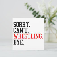 Désolé de ne pas pouvoir combattre Bye Wrestler