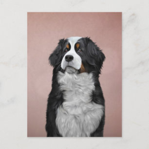 Cartes Pour Fêtes Annuelles Dessin Bernese Mountain Dog