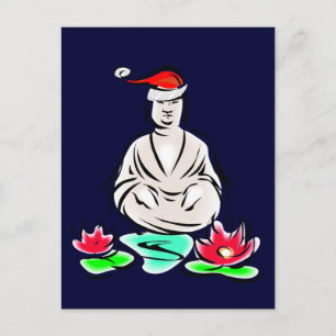Cartes Pour Fêtes Annuelles Dessin du Bouddha de Noël