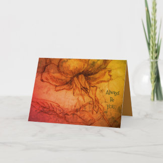 Cartes Pour Fêtes Annuelles dessin '*T'arici Rose'