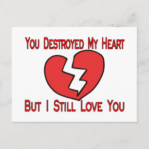Cartes Pour Fêtes Annuelles Détruit Mon Coeur Valentine