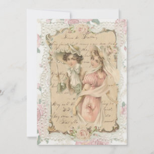 Cartes Pour Fêtes Annuelles Deux dames victoriennes
