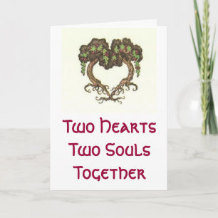 Cartes Pour Fêtes Annuelles Deux Hearts, deux Souls
