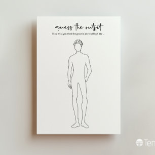 Cartes Pour Fêtes Annuelles Devinez La Tenue - Jeu Fête des mariées