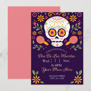 Cartes Pour Fêtes Annuelles Dia De Los Muertos