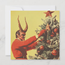 Diable décore l'arbre