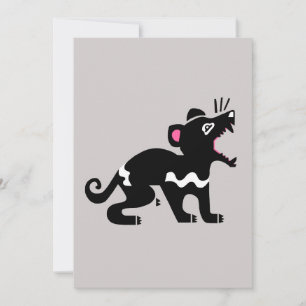 Cartes Pour Fêtes Annuelles DIABLE Tasmanien graphique - Amoureux des animaux 