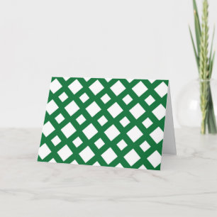 Cartes Pour Fêtes Annuelles Diamants blancs sur vert