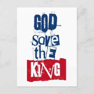 Cartes Pour Fêtes Annuelles Dieu sauve le roi Charles monarque royal britanniq