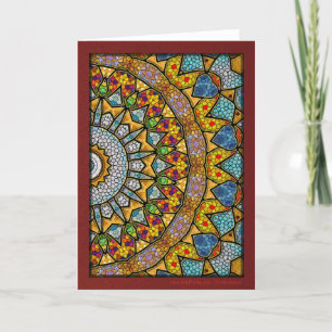 Cartes Pour Fêtes Annuelles Digital Christmas Mandala