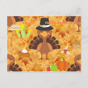 Cartes Pour Fêtes Annuelles dinde bon thanksgiving