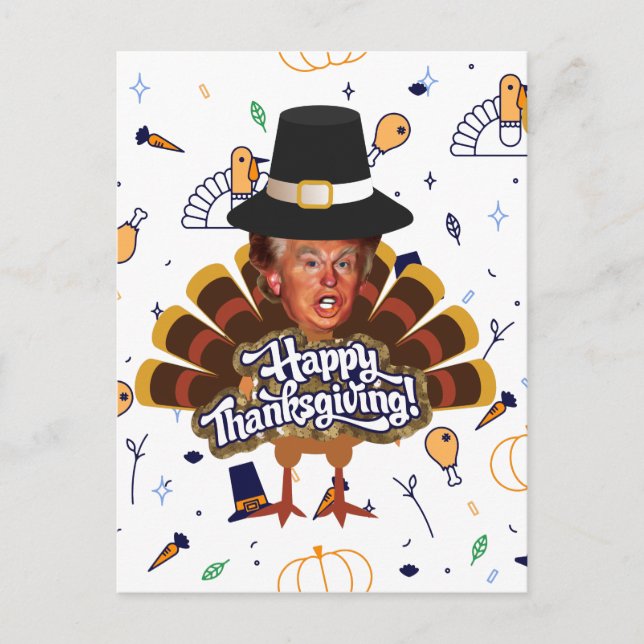 Cartes Pour Fêtes Annuelles "dinde d'atout de thanksgiving (Devant)