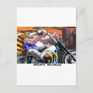 Cartes Pour Fêtes Annuelles Dinde de l'enfer Drôle de Thanksgiving Harley T-sh