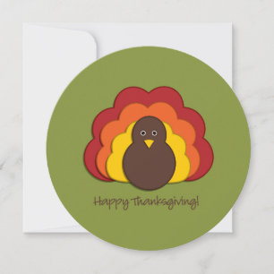 Cartes Pour Fêtes Annuelles Dinde de Thanksgiving
