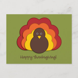 Cartes Pour Fêtes Annuelles Dinde de Thanksgiving