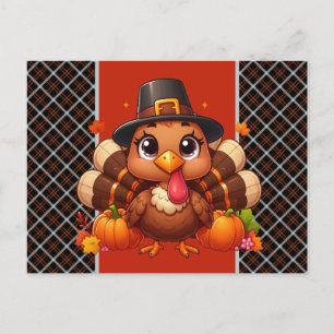 Cartes Pour Fêtes Annuelles Dinde de Thanksgiving 