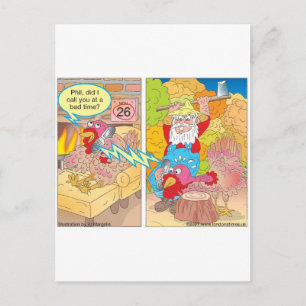 Cartes Pour Fêtes Annuelles Dinde de Thanksgiving en attente Cartoon Cadeaux e