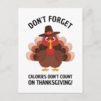Cartes Pour Fêtes Annuelles Dinde de Thanksgiving Humour Drôle de Blague d'Aut