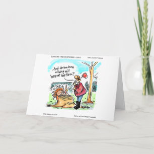 Cartes Pour Fêtes Annuelles Dinde de Thanksgiving Testament Humoristique Cadea