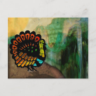 Cartes Pour Fêtes Annuelles Dindon en verre coloré dans Stone Canyon