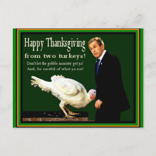 Cartes Pour Fêtes Annuelles Dindons de Thanksgiving - COURRIER DIRECTEMENT AU 